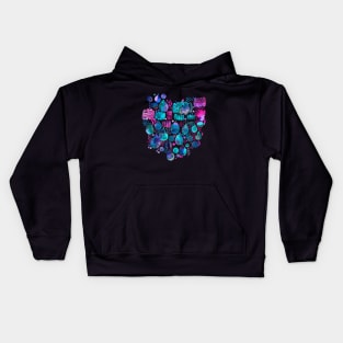 Rain Stitches Neon Kids Hoodie